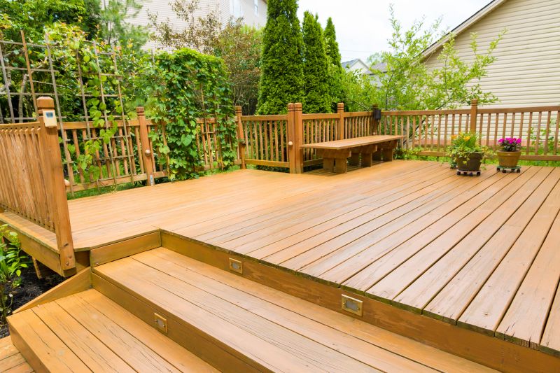Outdoor Deck with Landscaping
